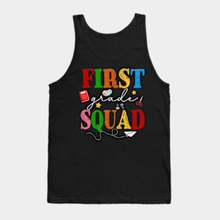 First 1st Grade Squad Back To School Gift For Teacher Kids Tank Top